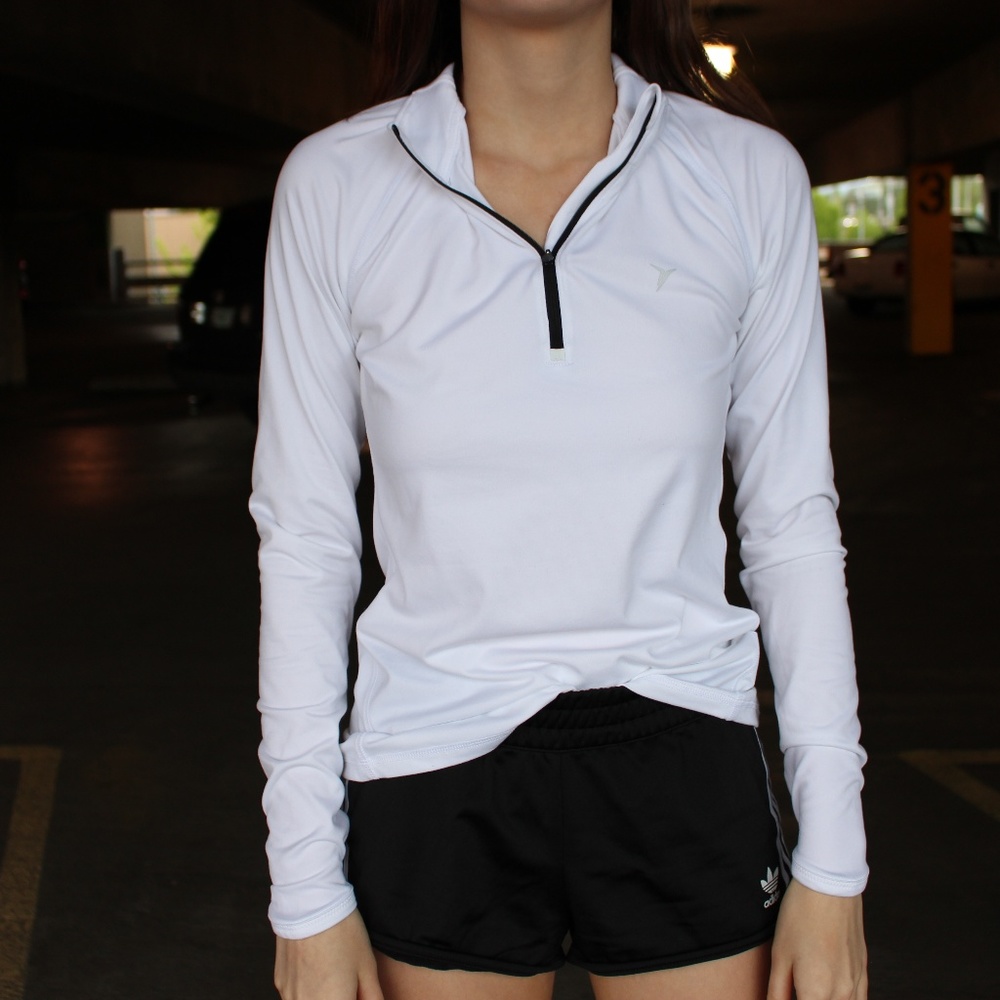 Athletic DryFit White Long Sleeve
